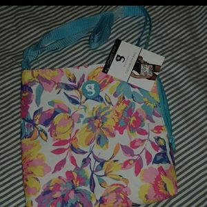 NEW geckobrands floral pretty nylon crossbody bag